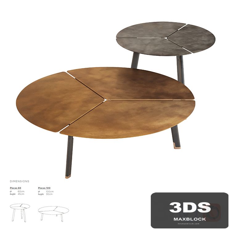 De Castelli Placas Side Table