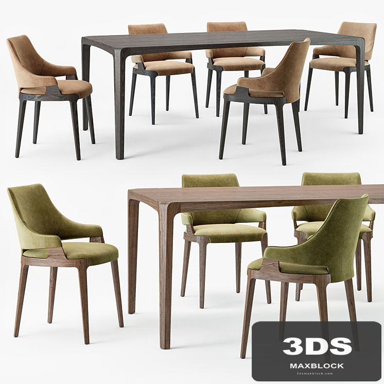 Potocco velis chair eiles table