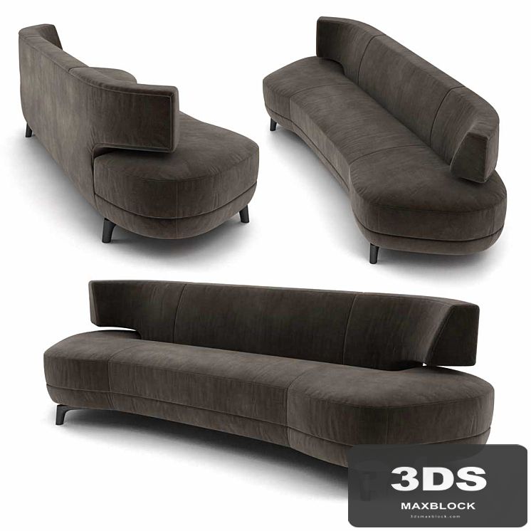 Holly Hunt mesa sofa 3d model