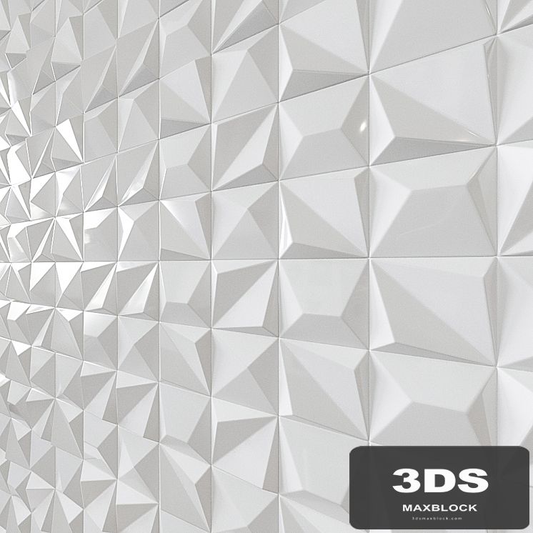 Ceramic tile Multishapes White Gloss