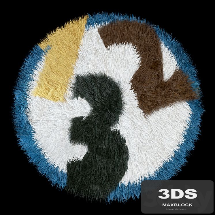 Children carpet round 1-2-3