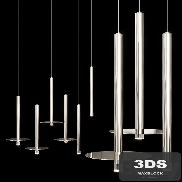 Grok CANDLE LED pendant lamp Nickel