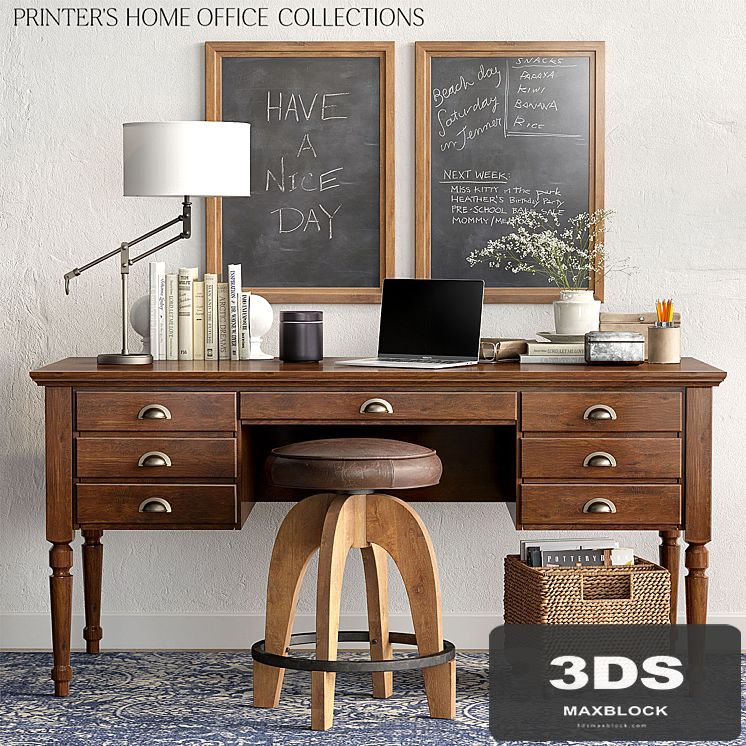Pottery barn PRINTER'S HOME OFFICE COLLECTIONS