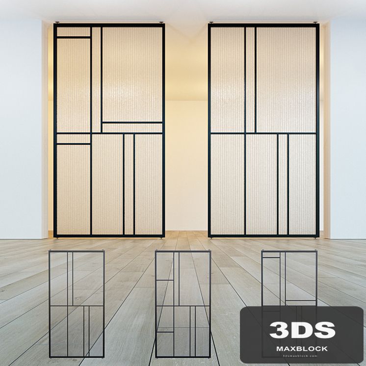 Glass partition door 39