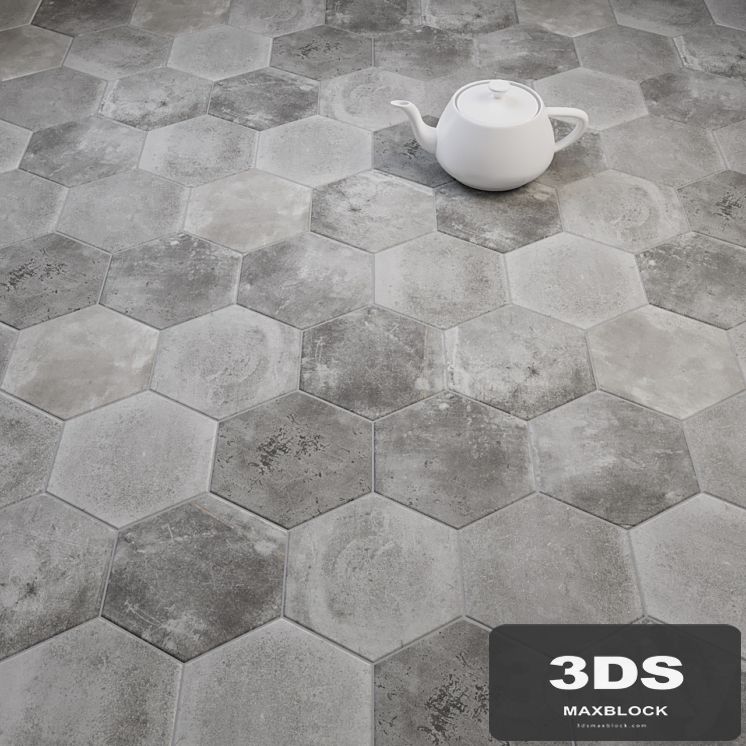 CIR Miami Esagona Dust Gray (Ex Polvere) Tile Set