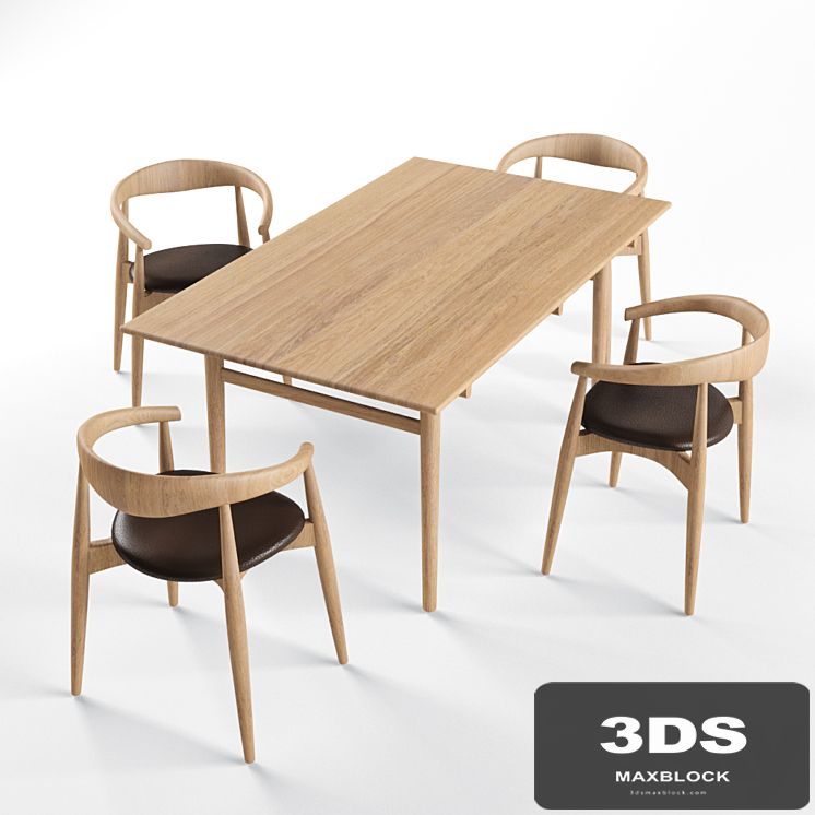 table and chairs Carl Hansen