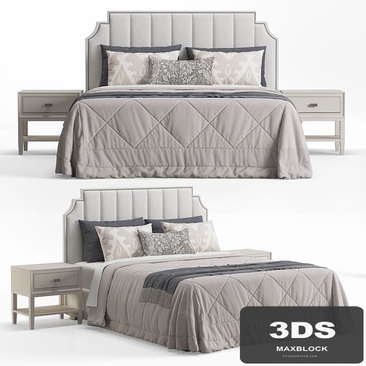 Princeton Step Rectangular Upholstered Bed