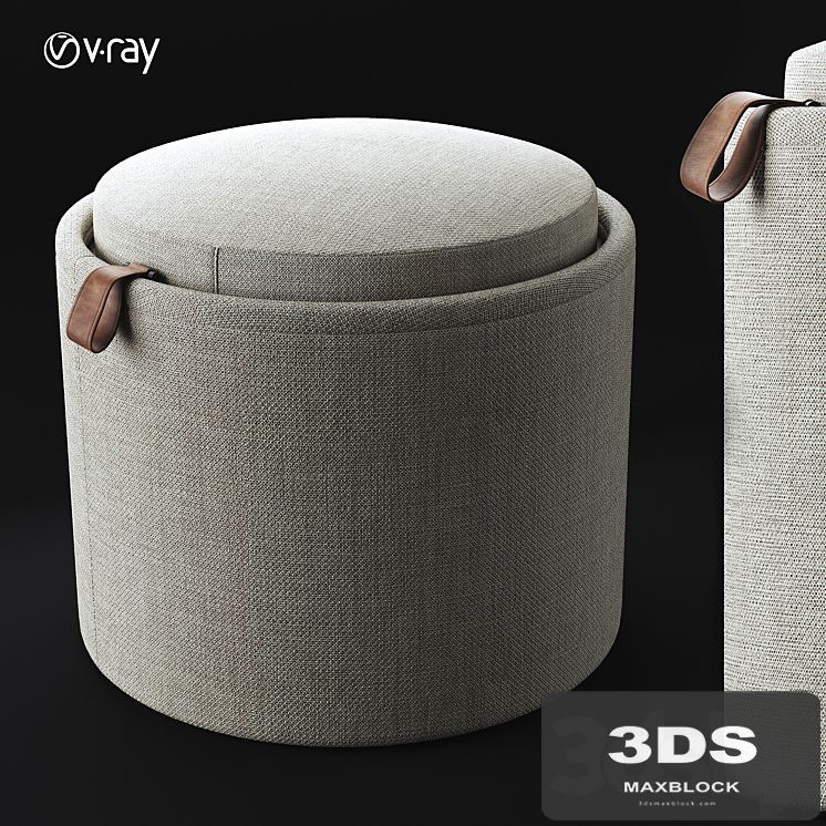 PILL | Fabric pouf