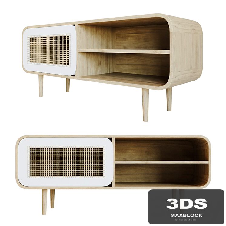 Wood TV Stand - Gerald Ge005m33