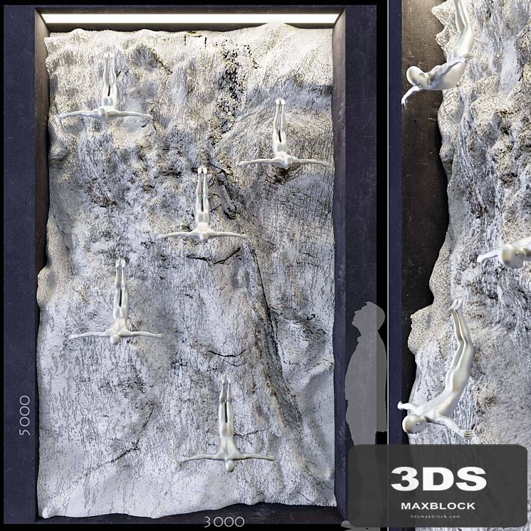 ROCK & Sculpture _ Decorative wall 1