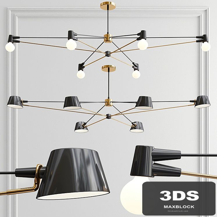 Long Cord & Long Pivot Chandelier