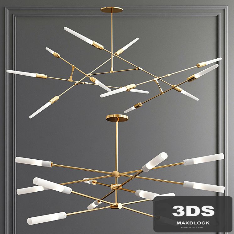 Flute 3-30 LED & Dawn Chandelier