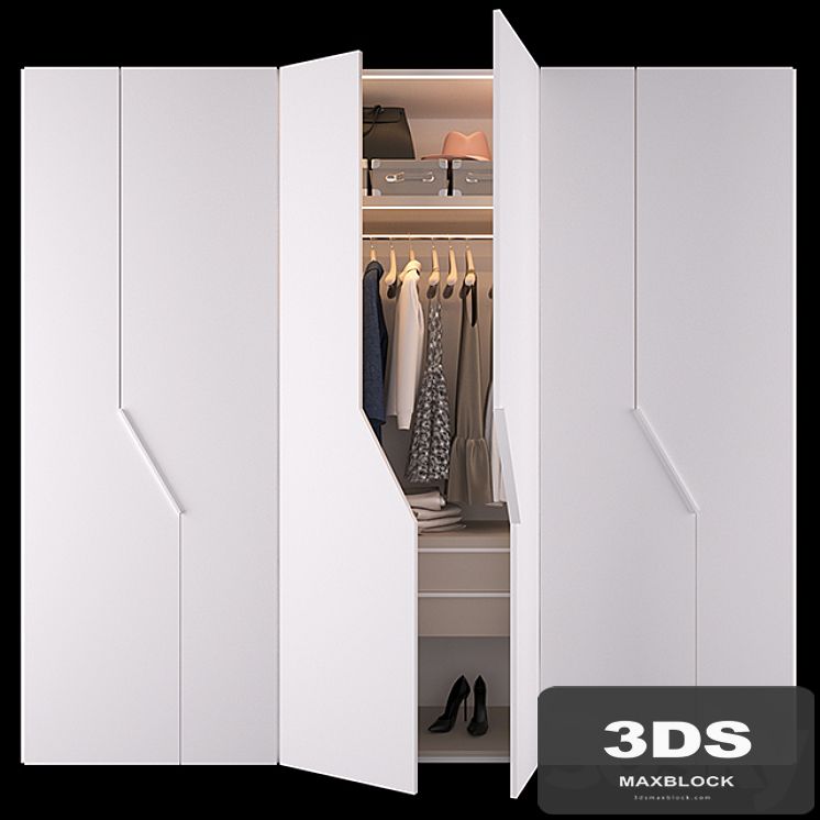 Wardrobe diagonal