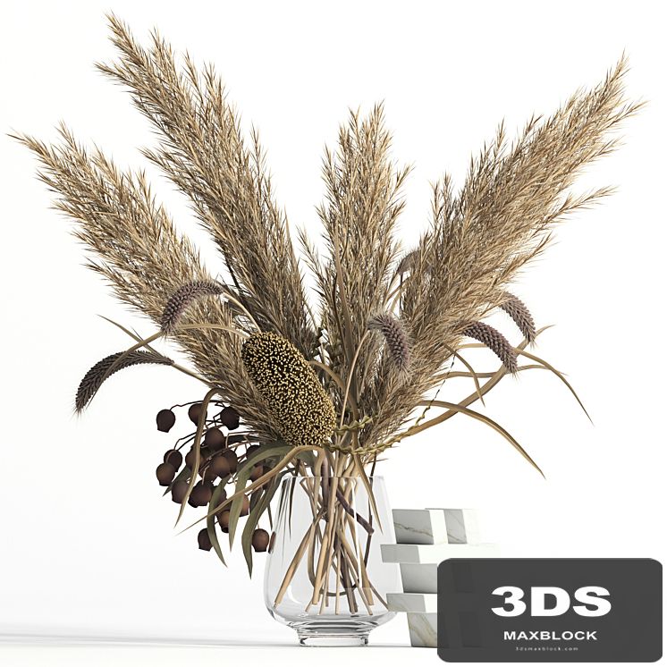 Dry bouquet and hashtag