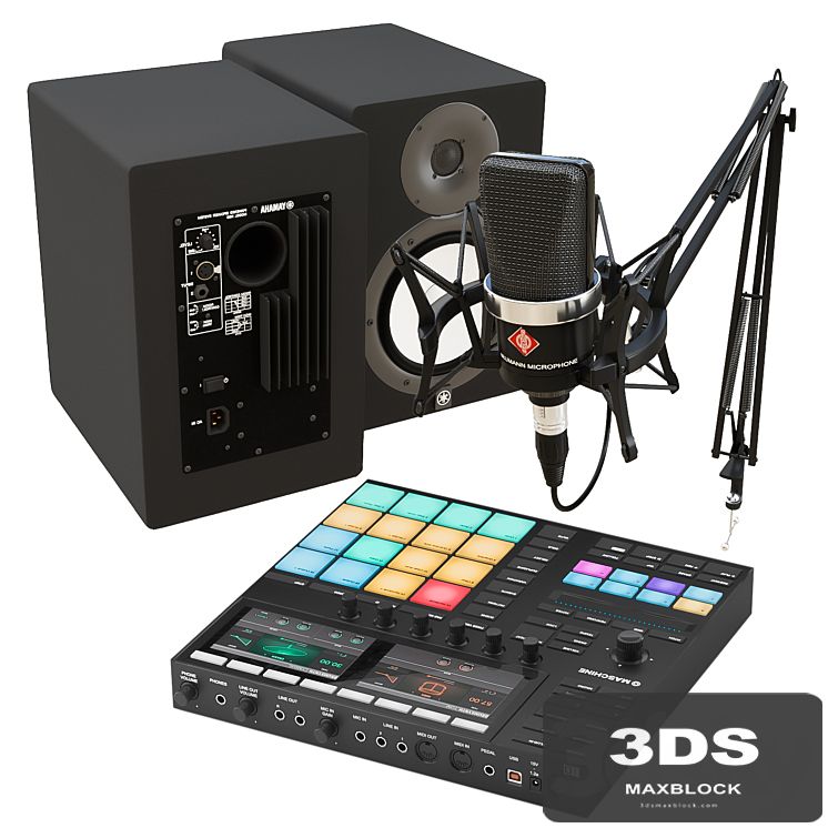 Set for a sound engineer, blogger, musician.