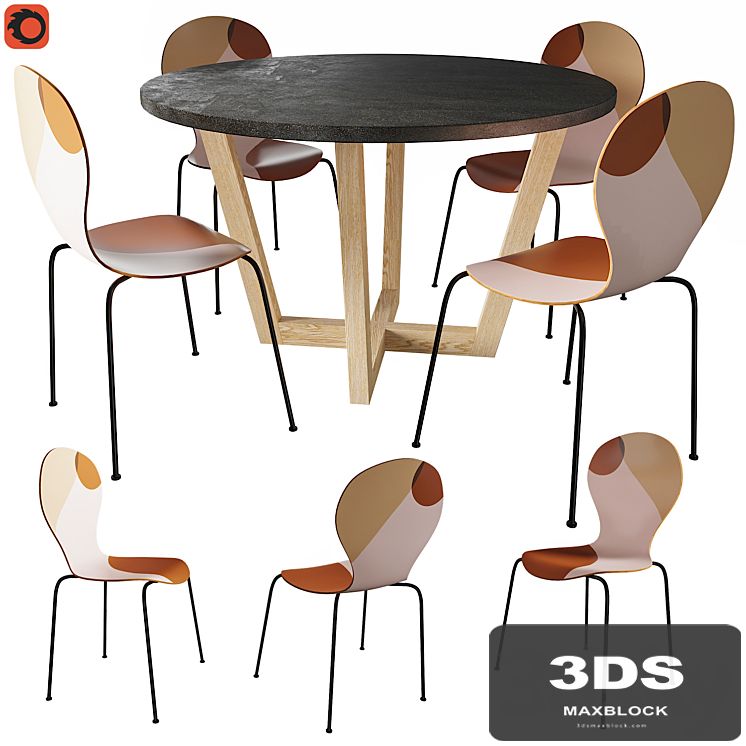 Table Jacob AM.PM chair Bonna La Redoute