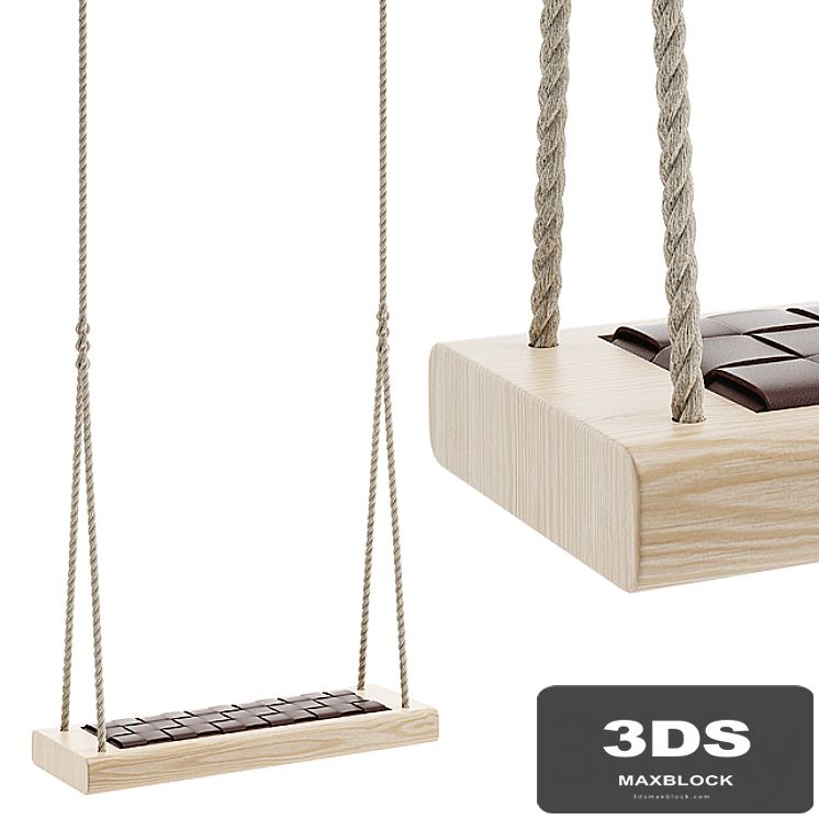 Indoor rope swing hanging chair