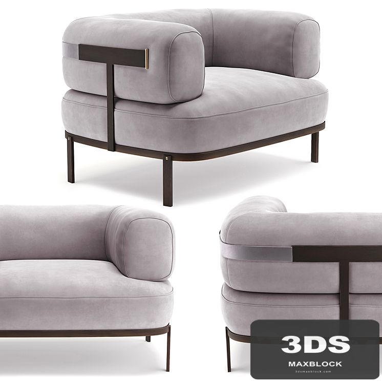 Baxter belt armchair