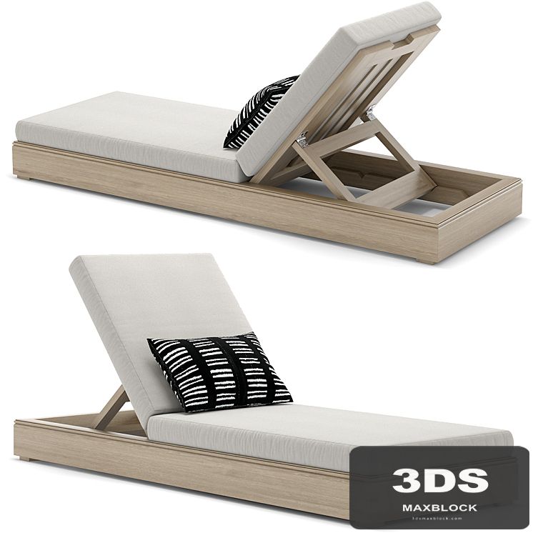 RH Outdoor Costa chaise