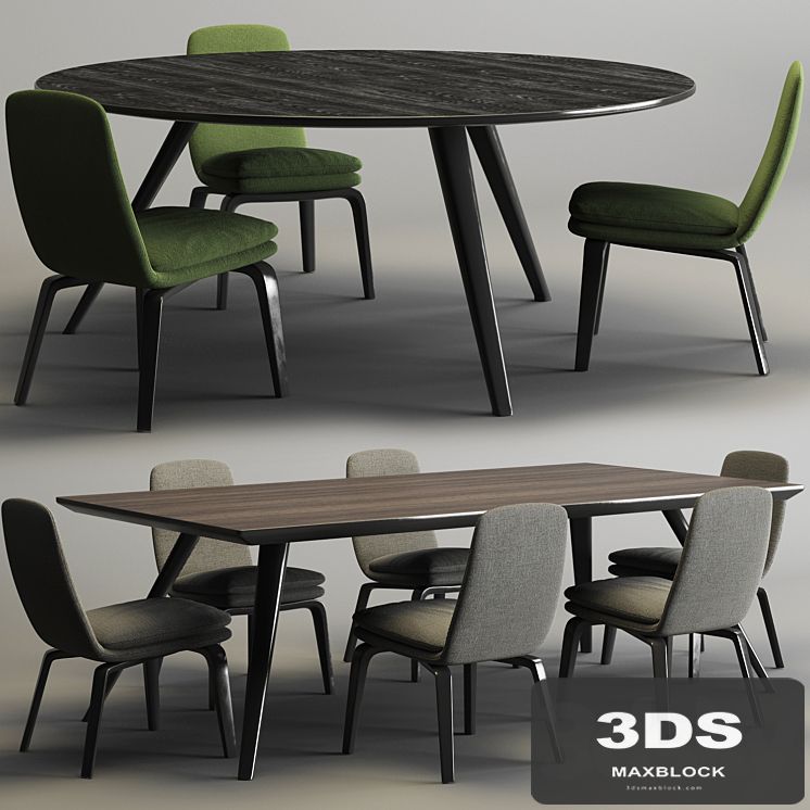 Minotti Set - Evans Table and York Chair