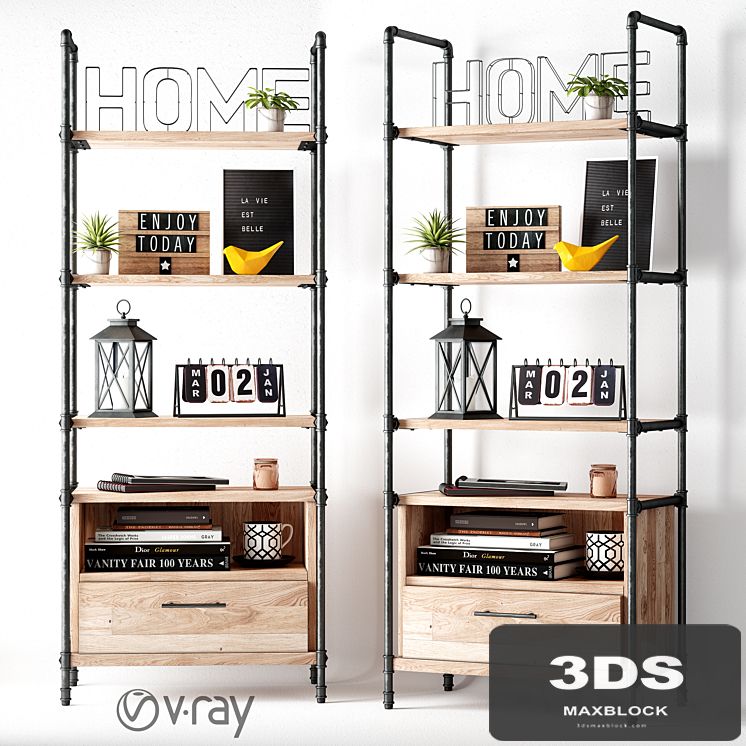 Industrial loft set
