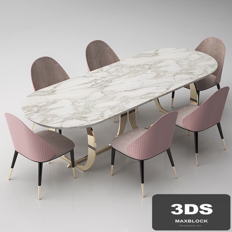 Italian dining room table + chair