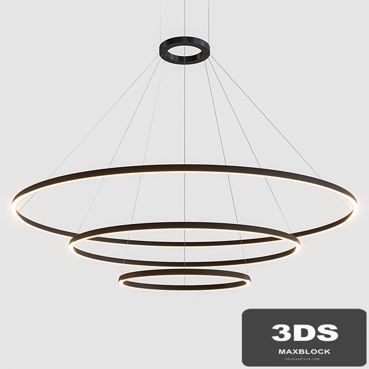 Grok by Leds C4 Circular Suspended Lamp Comp. 4