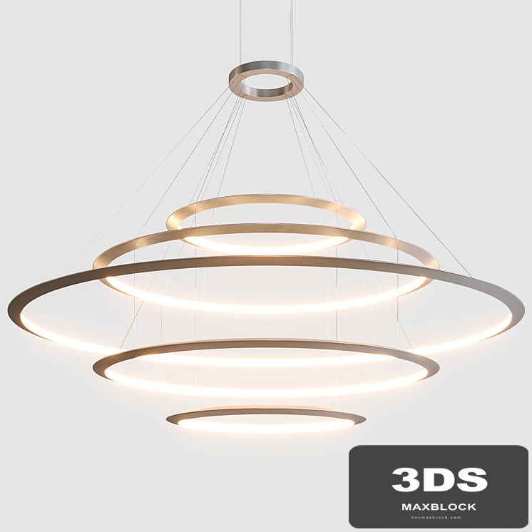 Grok by Leds C4 Circular Suspended Lamp Comp. 5
