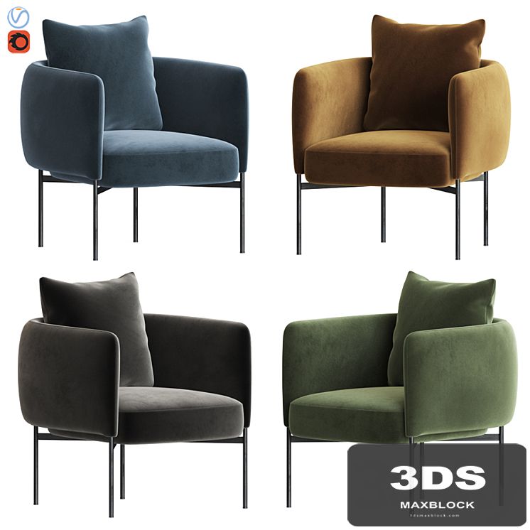 Adea Bonnet Club Lounge Chair