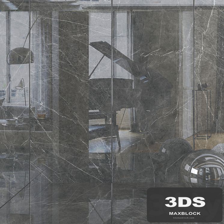 Wall tiles 292 Gray Stone Set 2