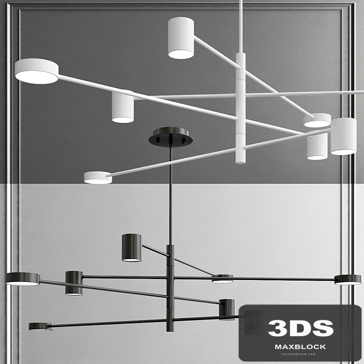 Laconic Scandinavian style LED chandelier