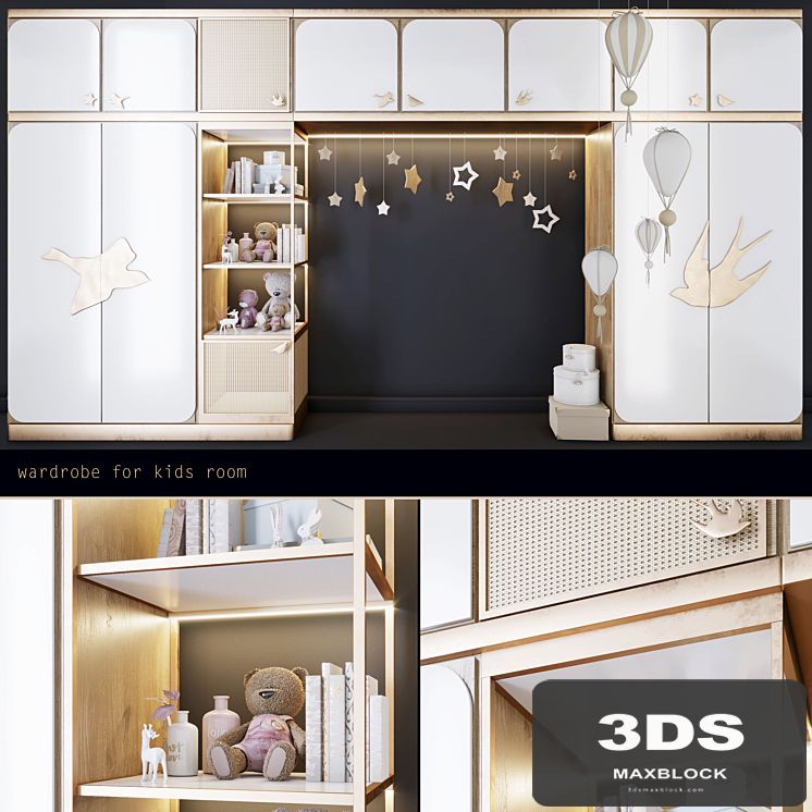 Wardrobe for kids room