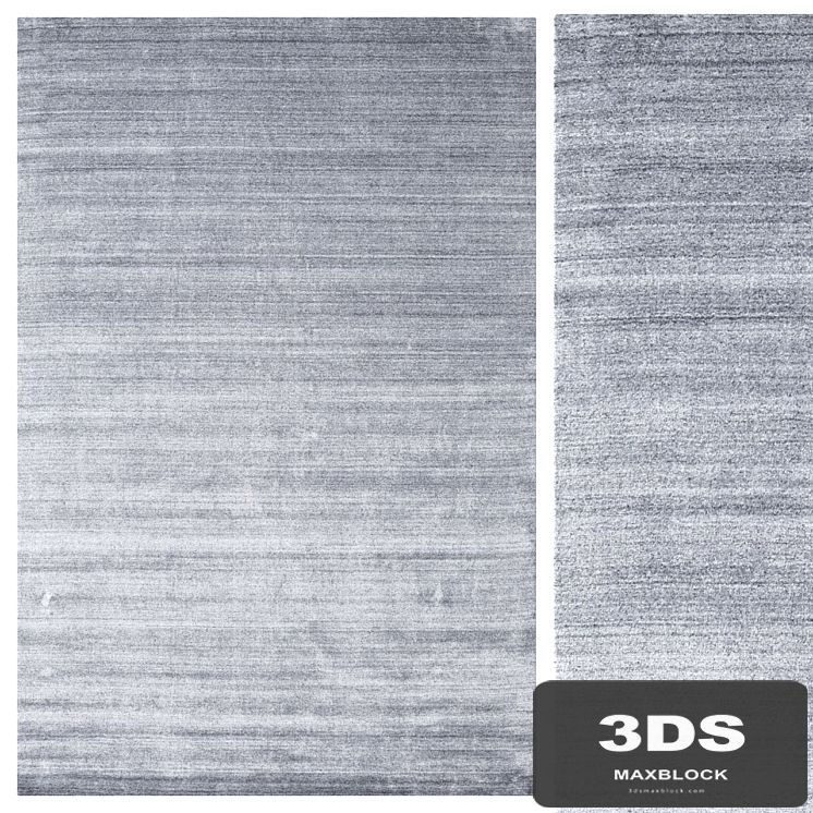 Carpet Bamboo silk Loom - Denim Blue