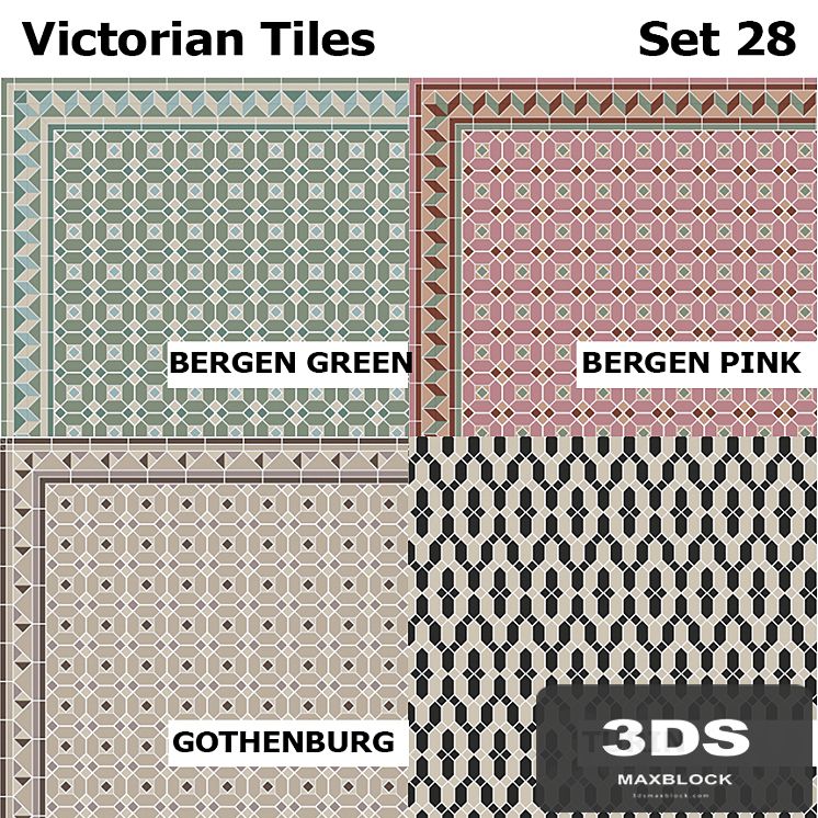 Topcer Victorian Tiles Set 28
