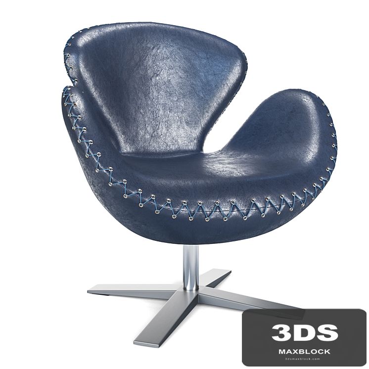 Armchair Swan Black