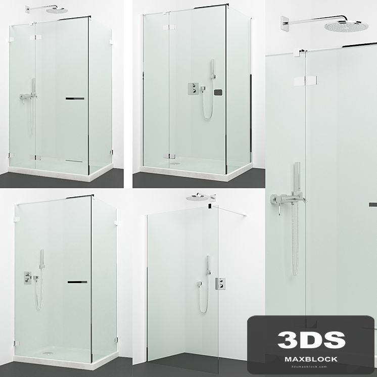 Set of shower cabins Radaway + Grohe