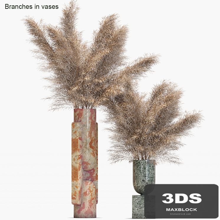 Branches in vases # 19: Dried