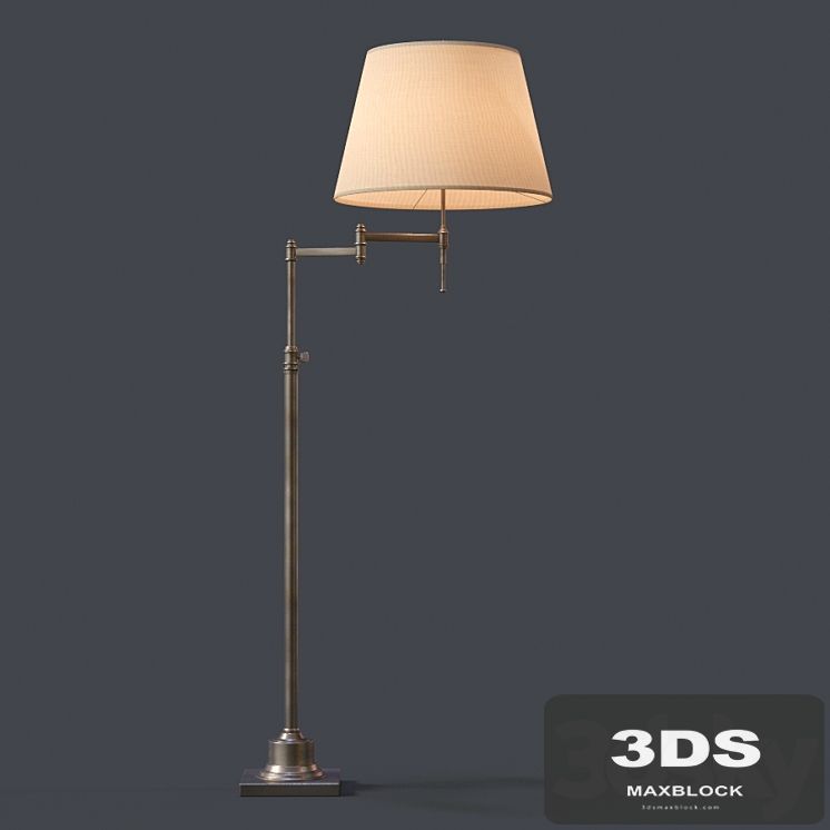 Restoration Hardware Library Swing-Arm Floor Lamp