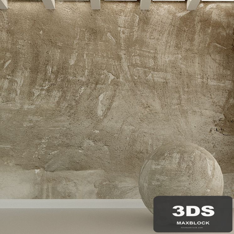Concrete wall. Old stucco. 45