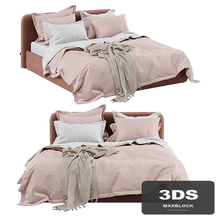 Bolzan letti Joy Box Bed and Adairs Bamboo Violet Quilt Cover