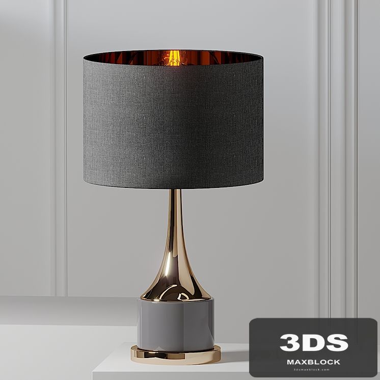 Artistic Home & Lighting 18.5in Gold Cone Neck Lamp