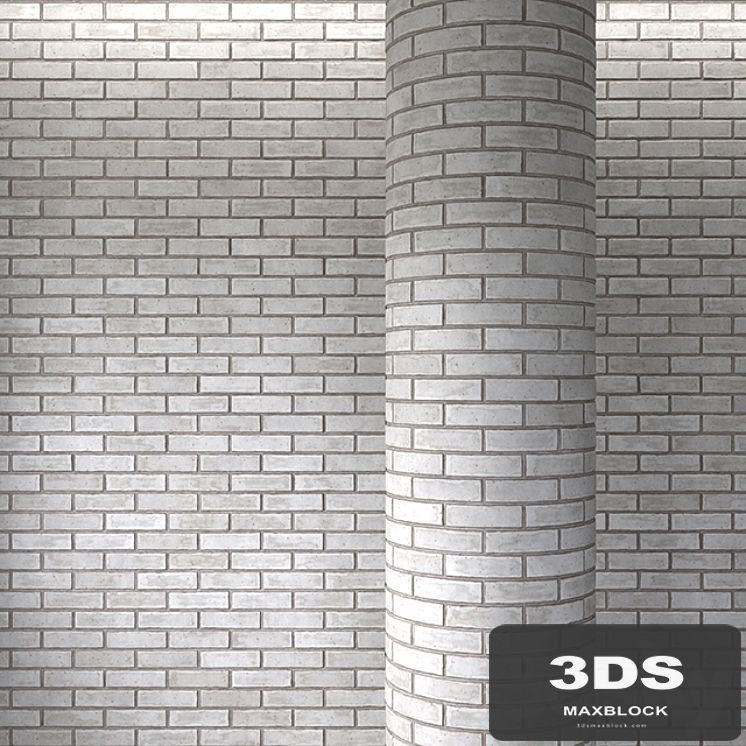 Brick white masonry