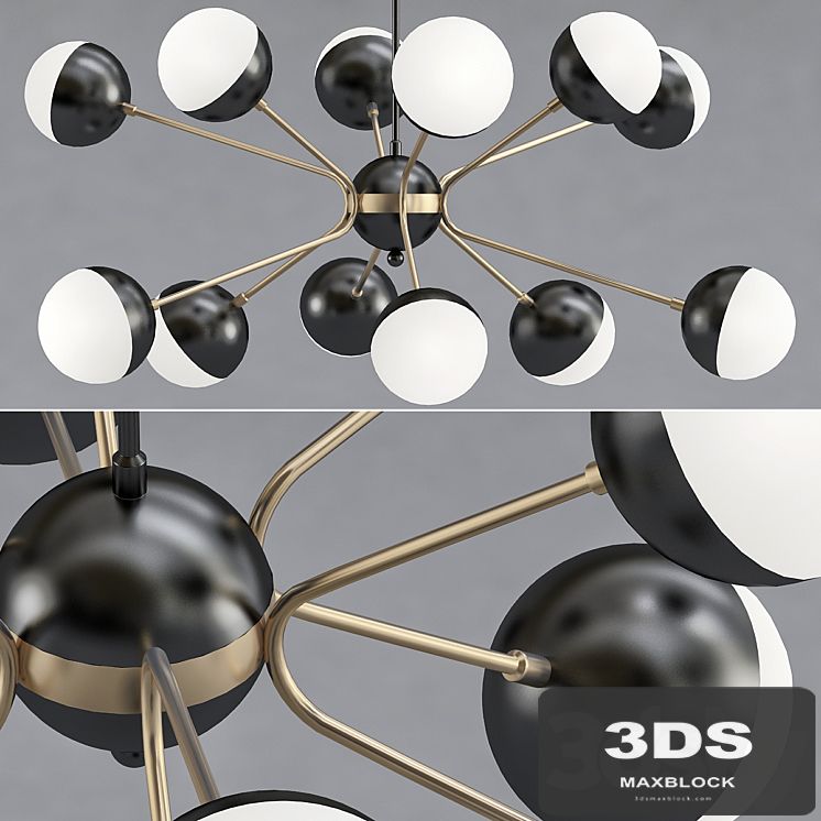 Rewire Custom Orb Chandelier in 1950