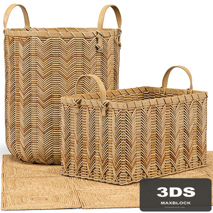 Petaluma Basket, Seagrass Squares Rug