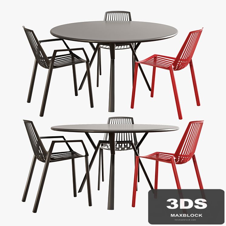 Fast dining set (rion + radice quadra)