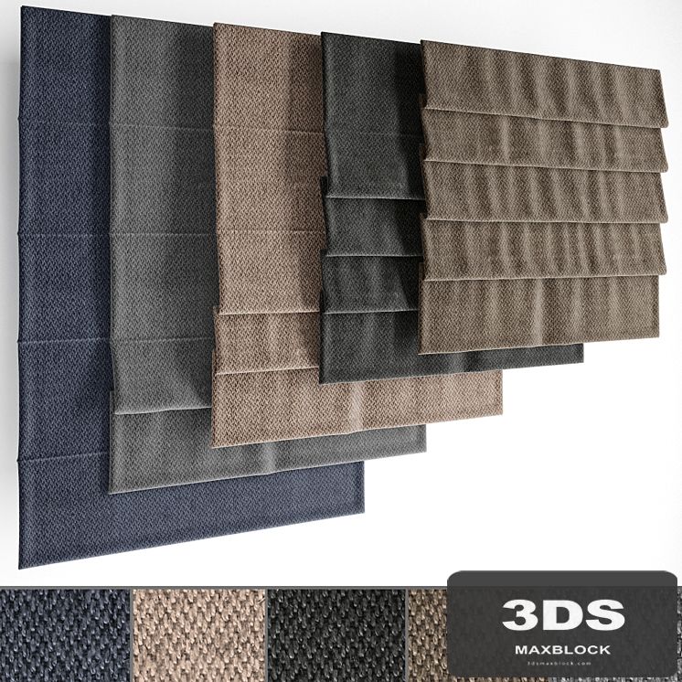 Roman blinds set 23