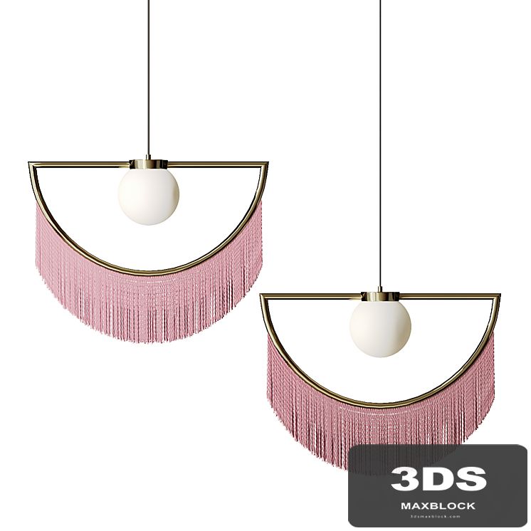 Pendant lamp with tassels Fringe