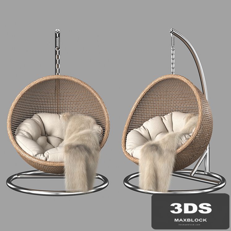 Rattan hanging chair