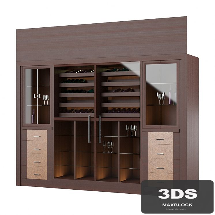 Wine tasting cabinet
