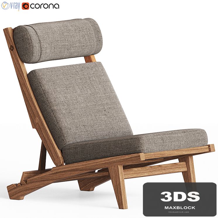 Low Lounge Chair by Hans J. Wegner
